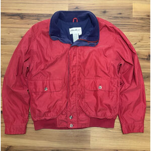 Vintage Eddie Bauer Red Bomber Jacket Men’s M 90s